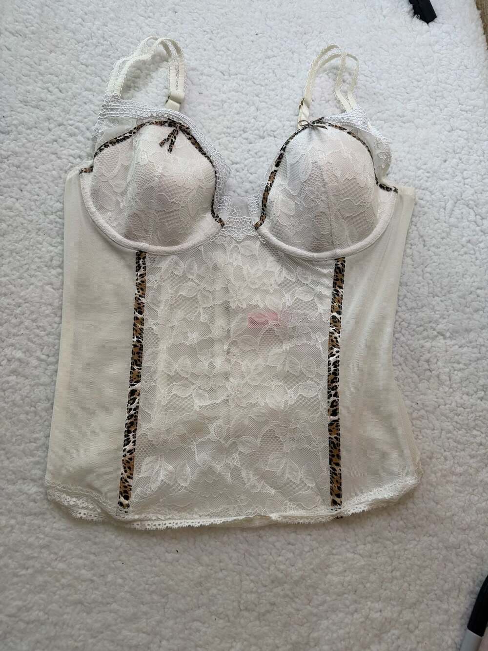 Vintage Victoria's Secret Very Sexy Corset Size 36C White